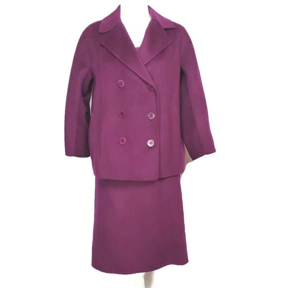 Talbots Jackets & Blazers - Talbots Fucshia wool blend 2 pc suit size 10